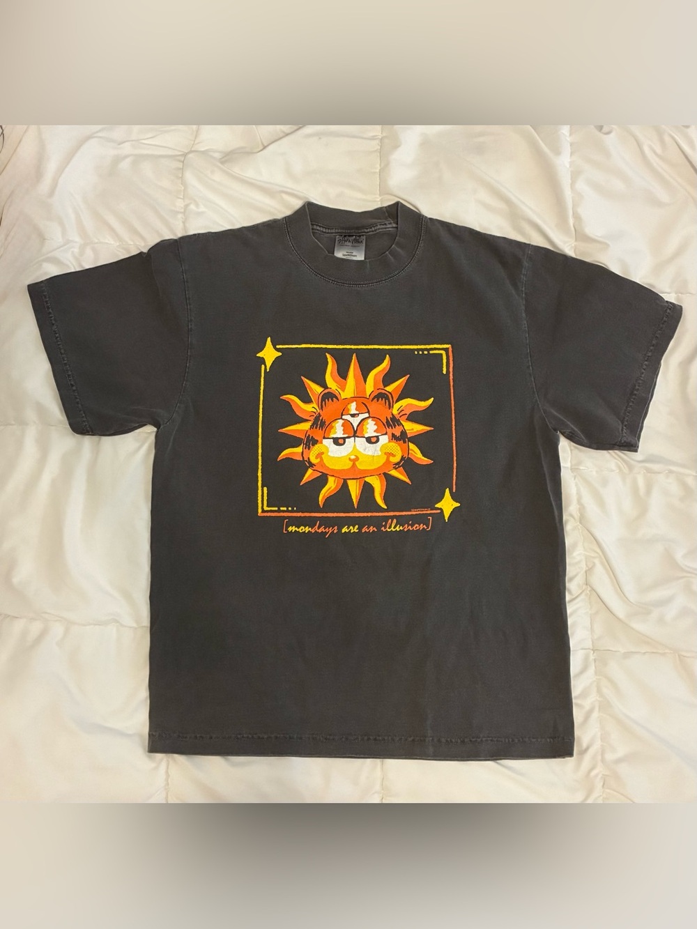 Men's / Unisex Garfield T-Shirt in Gray Size M